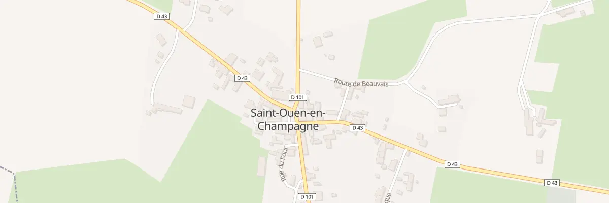 Plan du 3 Rue de Loué à Saint-Ouen-en-Champagne