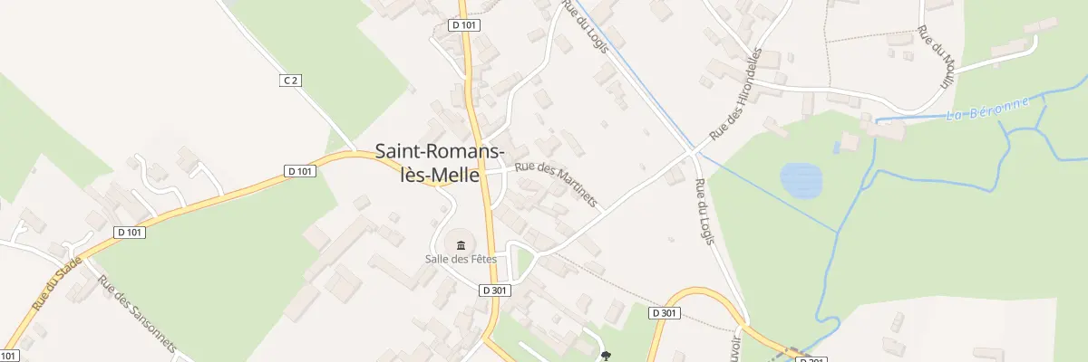 Plan du 2 Rue des Martinets à Saint-Romans-lès-Melle
