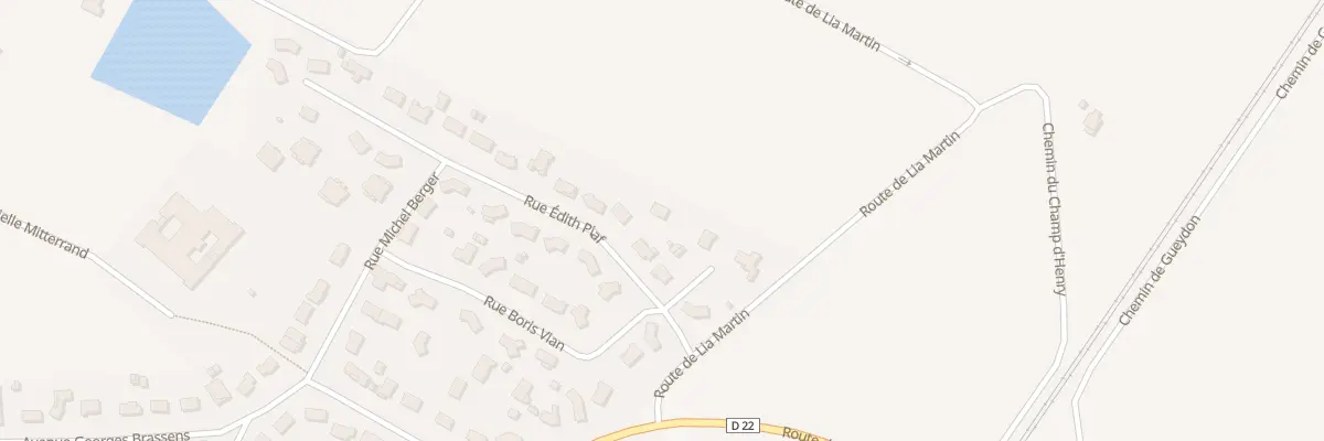 Plan du 5 Rue Edith Piaf à Saint-Denis-de-Pile