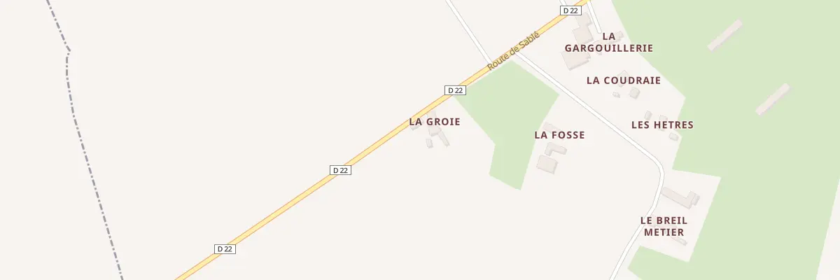 Plan du 5210 La Groie à Chantenay-Villedieu