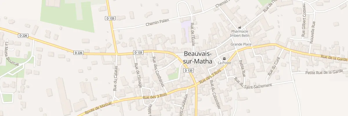 Plan du 19 Rue de la Chape à Beauvais-sur-Matha