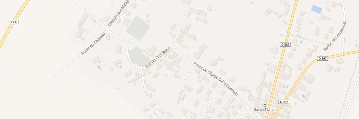 Plan du 11 Rte de l’Eglise St Germain à Brion-près-Thouet