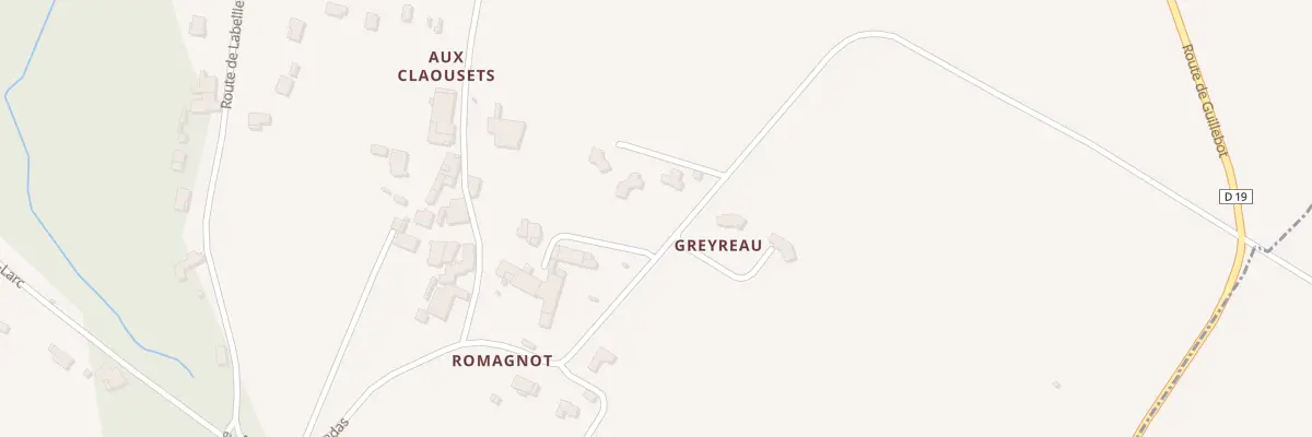 Plan du 17 L’Aubarede à Lugaignac