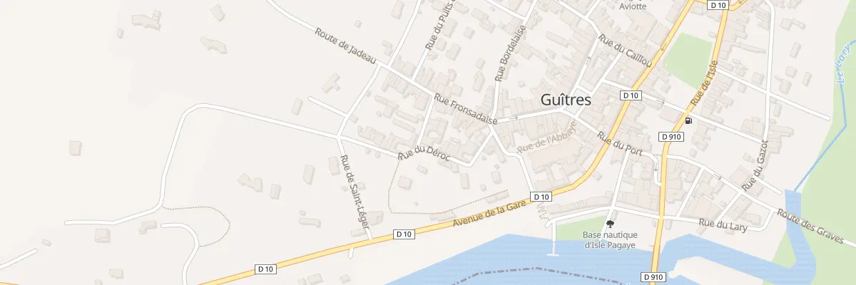 Plan du 10 Rue du Déroc à Guîtres