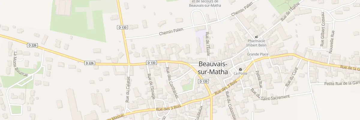 Plan du 32 Rue de la Chape à Beauvais-sur-Matha