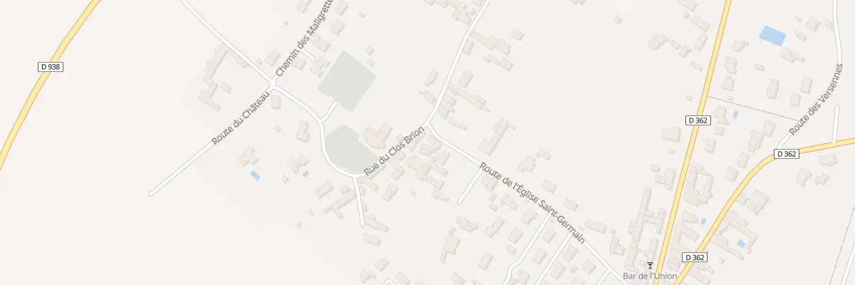 Plan du 15 Rte de l’Eglise St Germain à Brion-près-Thouet