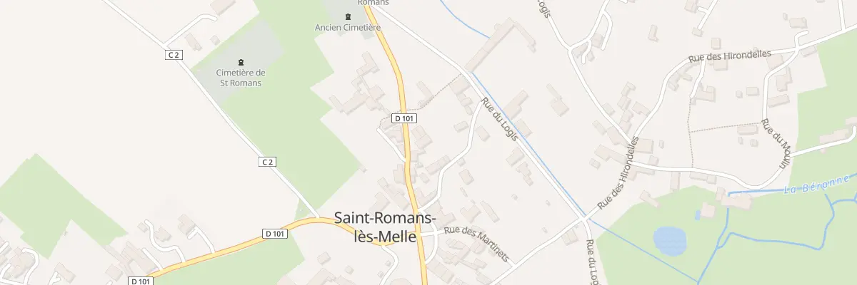 Plan du 5035 Le Bourg à Saint-Romans-lès-Melle