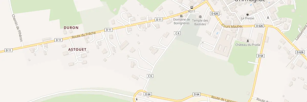 Plan du 444 Rue du Temple à Labastide-d’Armagnac
