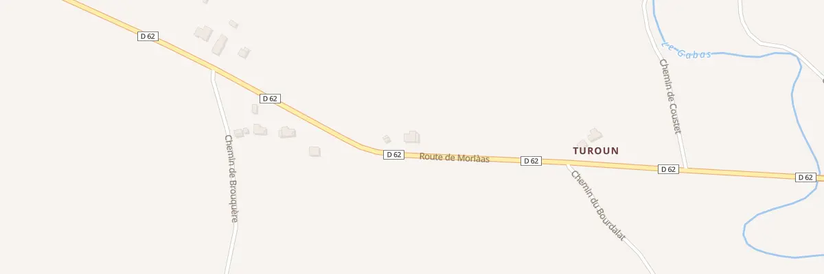 Plan du 72 Rte de Morlaas à Sedzère