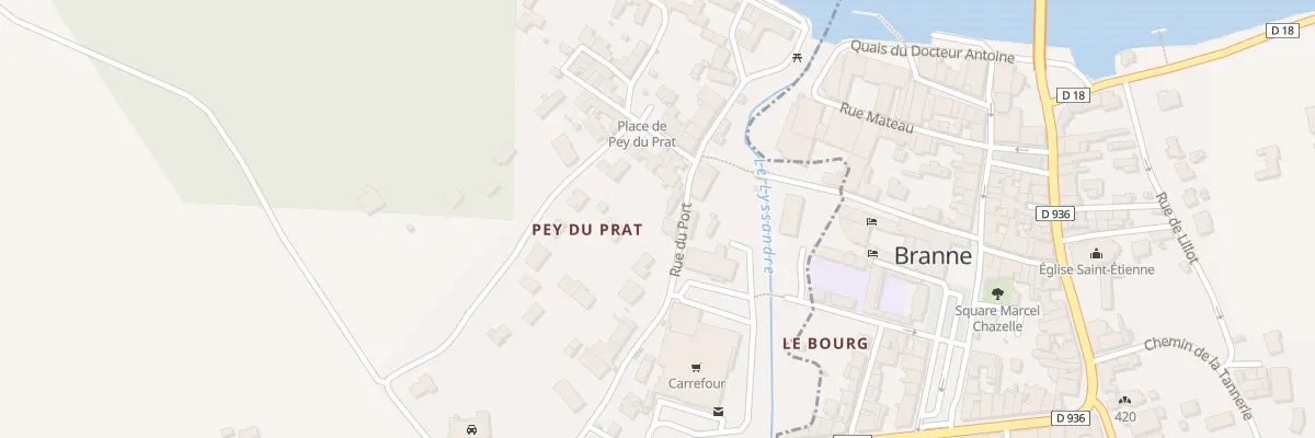 Plan du 11B Pey du Prat à Grézillac