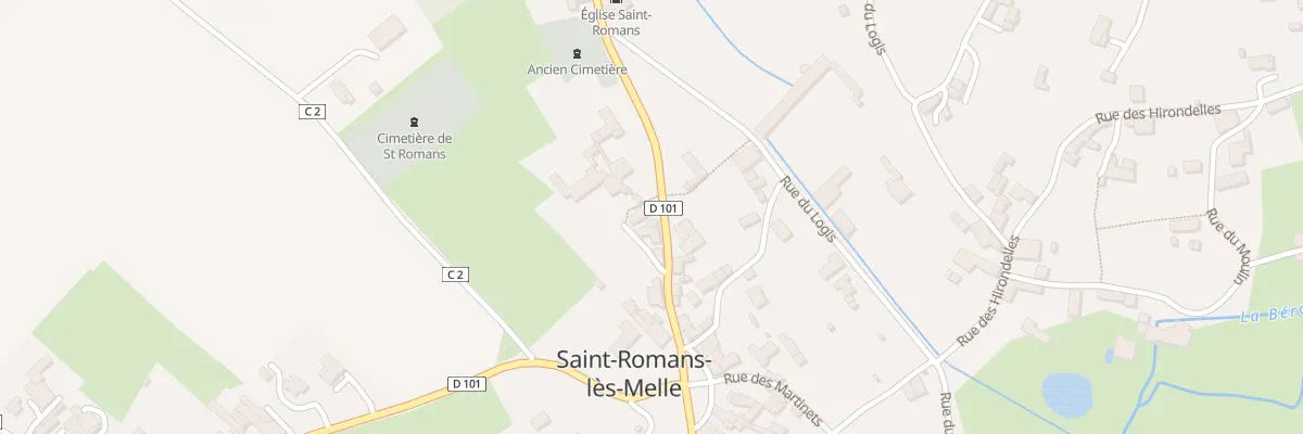 Plan du 7 Rte de Melle à Saint-Romans-lès-Melle