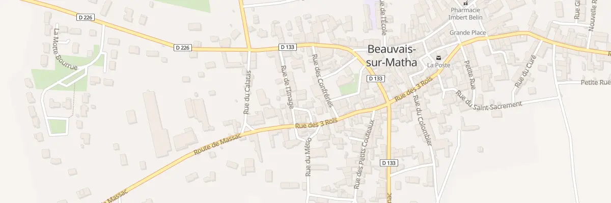 Plan du 6 Pas du Puits à Beauvais-sur-Matha