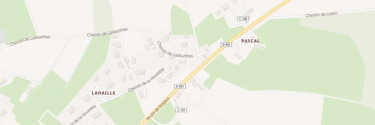 Plan du 1 Che de Lasburthes à Vergoignan