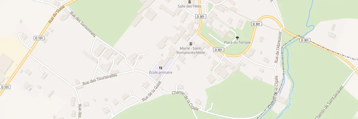 Plan du 7 Rue de la Gaite à Saint-Romans-lès-Melle