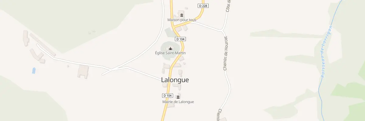 Plan du 12 Rte de Burosse à Lalongue