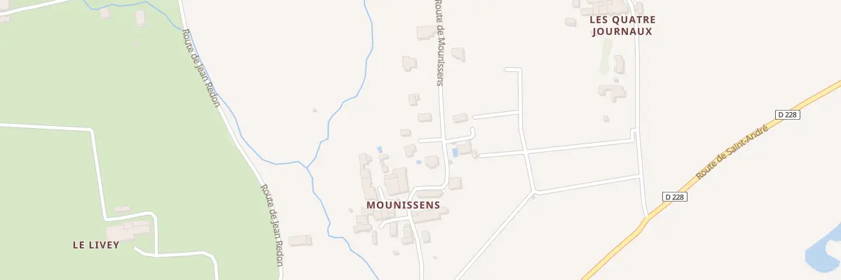 Plan du 28B Rte de Mounissens à Saint-Pierre-d’Aurillac