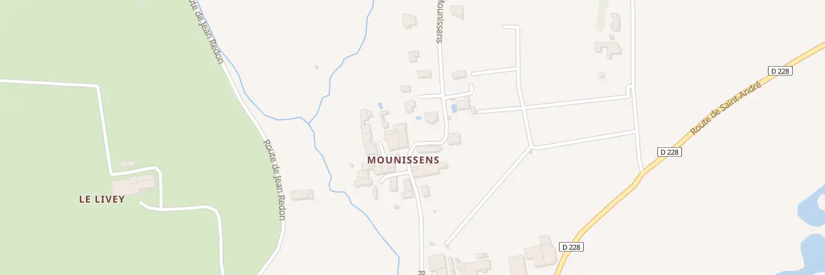 Plan du 28 Rte de Mounissens à Saint-Pierre-d’Aurillac