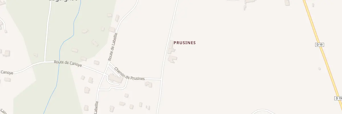 Plan du 50 Prusines à Lugaignac