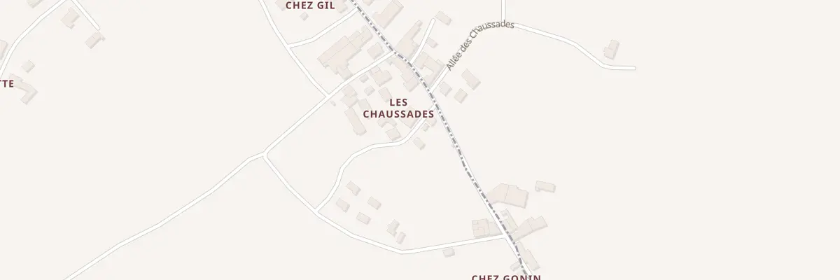Plan du 18 Les Chaussades au Tâtre