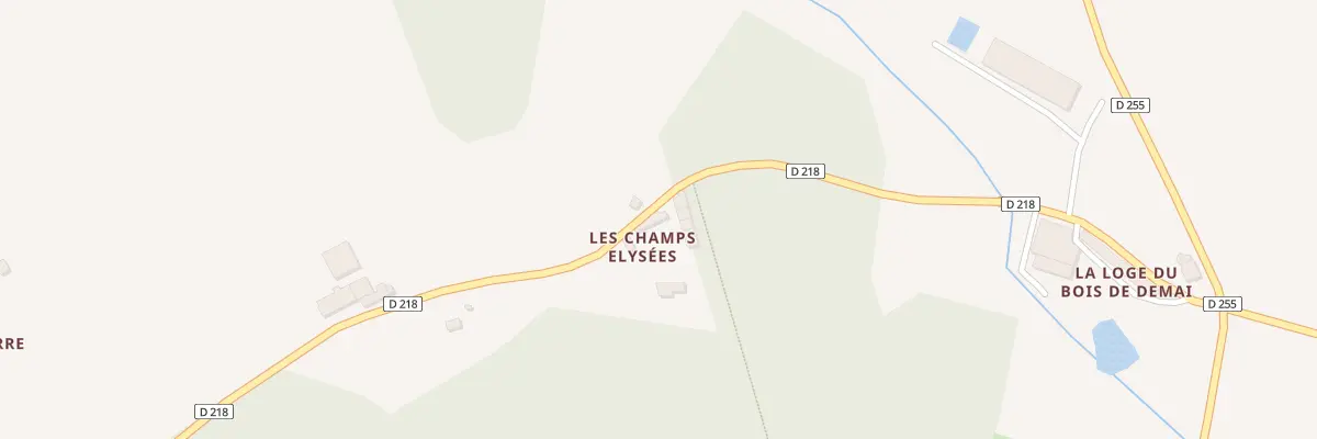 Plan du 3 Les Champs Élysées à Gesvres