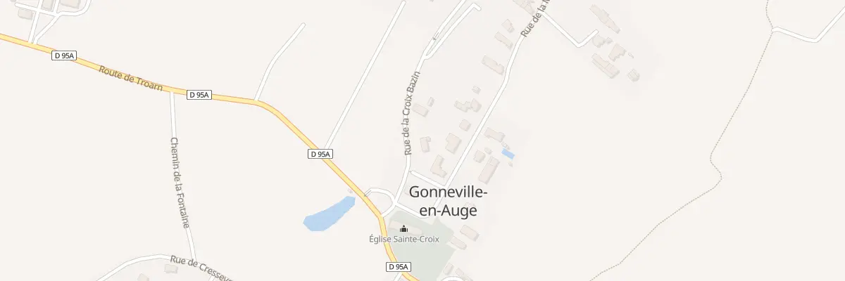 Plan du 5 Rue de la Croix Bazin à Gonneville-en-Auge