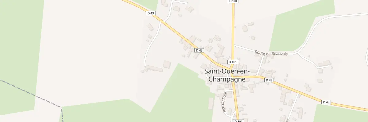 Plan du 6B Rue de Brulon à Saint-Ouen-en-Champagne