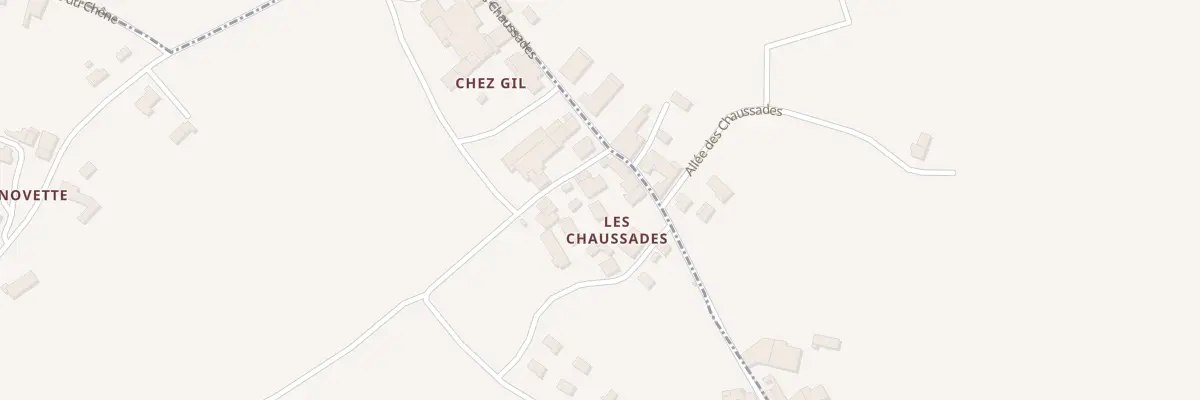 Plan du 5030 Les Chaussades au Tâtre