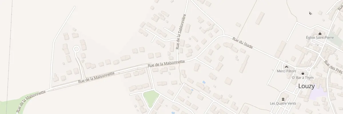 Plan du 1 Rue de la Sablonniere à Louzy