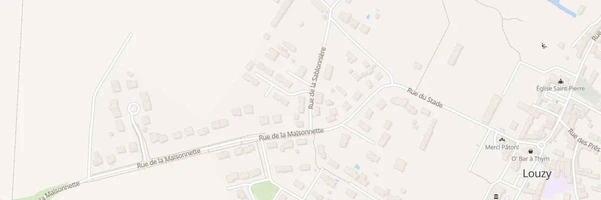 Plan du 5 Rue de la Sablonniere à Louzy
