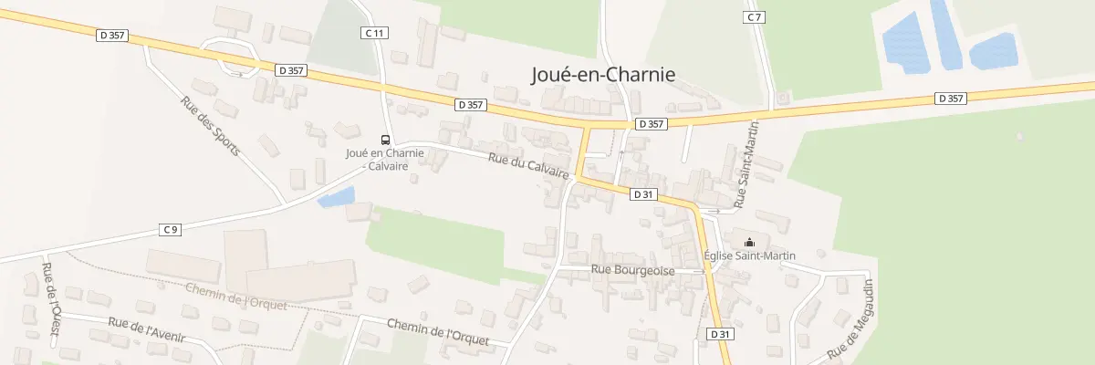 Plan du 1 Rue du Calvaire à Joué-en-Charnie