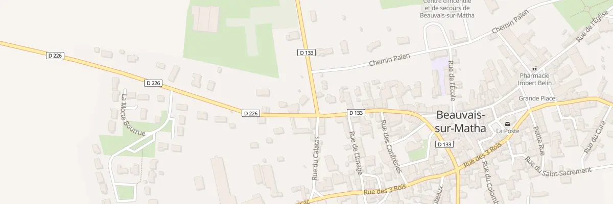 Plan du 2 Rte de Gourvillette à Beauvais-sur-Matha