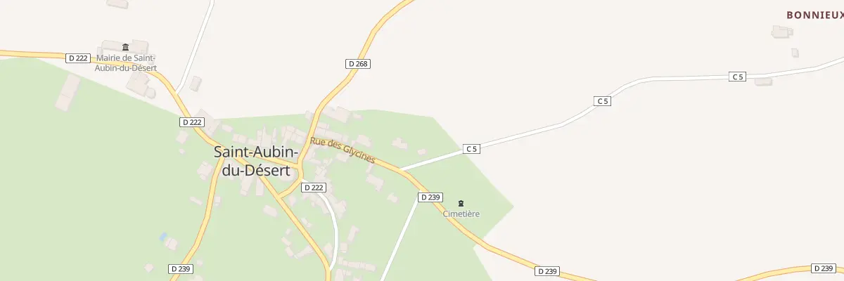 Plan du 4 Rue des Glycines à Saint-Aubin-du-Désert