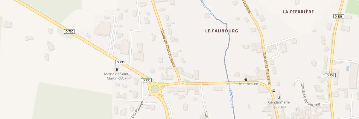 Plan du 8 Rte de Chevanceaux à Saint-Martin-d’Ary