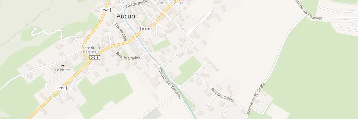 Plan du 14 Rue de Pradet à Aucun