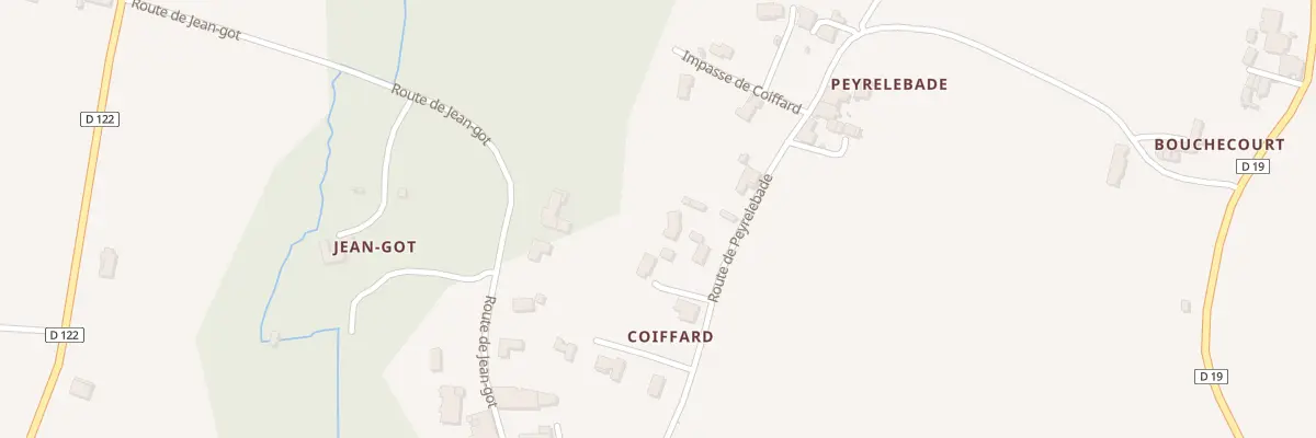 Plan du 2B Coiffard à Lugaignac