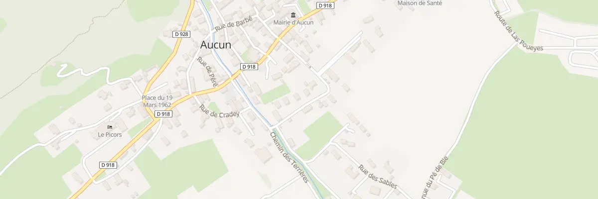 Plan du 9 Rue de Pradet à Aucun