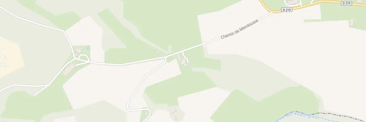 Plan du 283 Che de Mendousse à Saint-Jean-Poudge