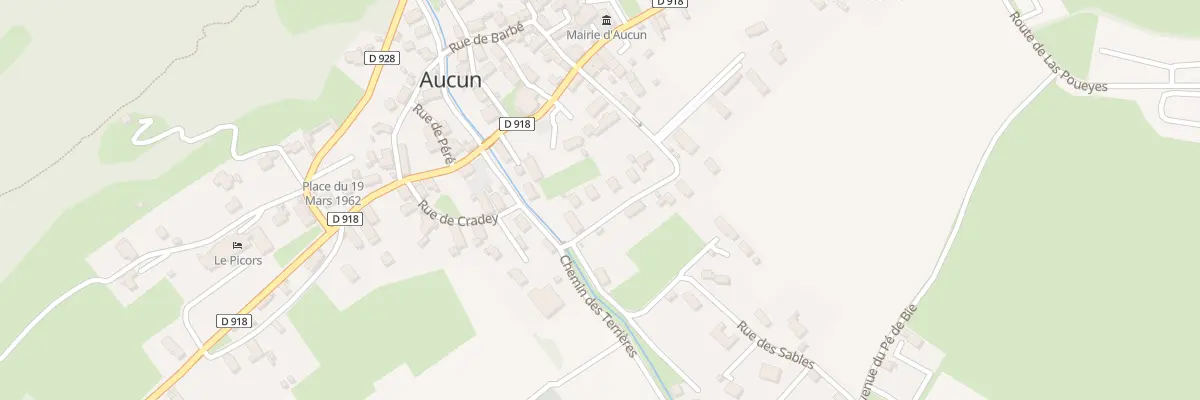 Plan du 11 Rue de Pradet à Aucun