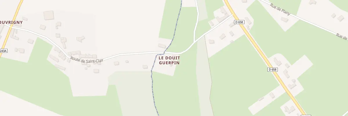 Plan du 5 Rue du Douit Guerpin à La Hoguette