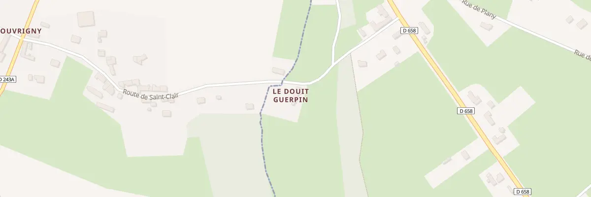 Plan du 7 Rue du Douit Guerpin à La Hoguette