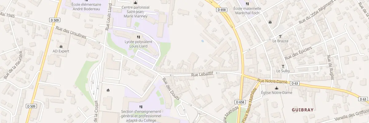 Plan du 27 Rue Lebaillif à Falaise