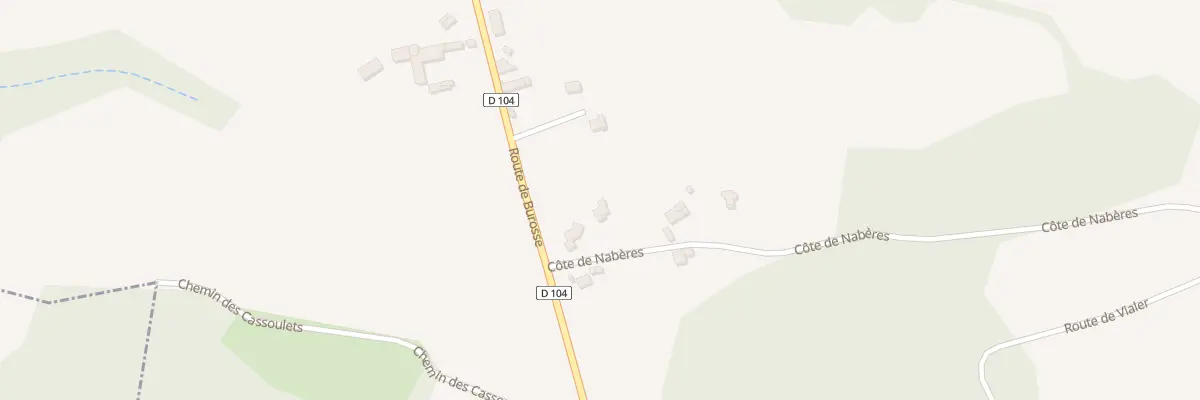 Plan du 3 Cote de Nabères à Lalongue