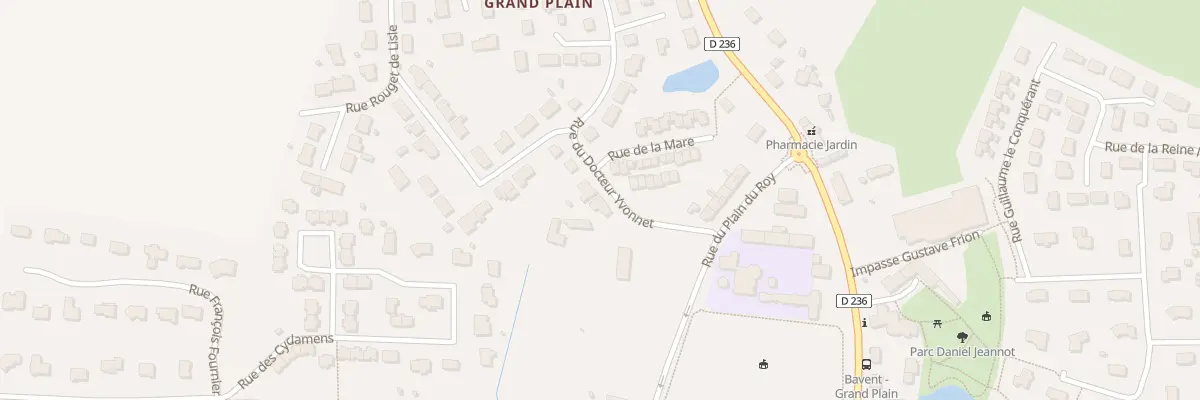 Plan du 1 Rue du Docteur Yvonnet à Bavent