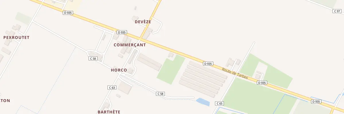 Plan du 48 Rte de Tarbes à Barcelonne-du-Gers