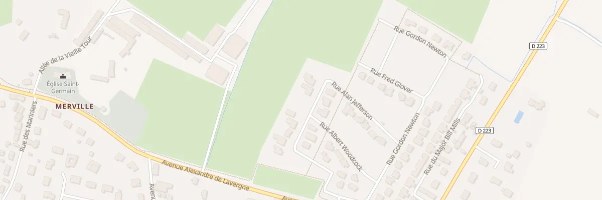Plan du 68 Rue Gordon Newton à Merville-Franceville-Plage