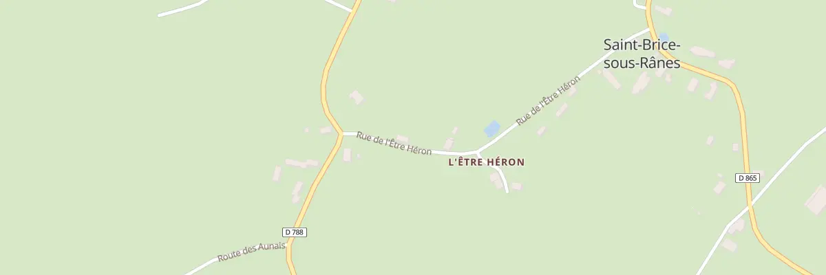 Plan du 58 L’Etre Heron à Saint-Brice-sous-Rânes