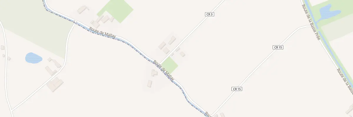 Plan du 8 Rte de Mallay à Saint-Clément-des-Levées
