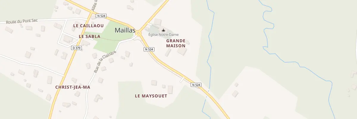 Plan du 11 Le Marsan à Maillas