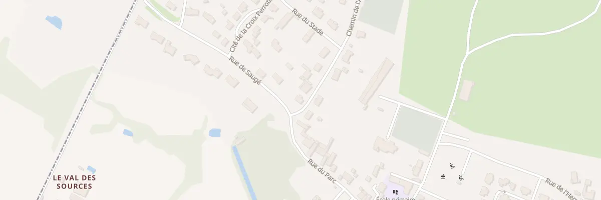 Plan du 2 Rue de Saugé à Exireuil