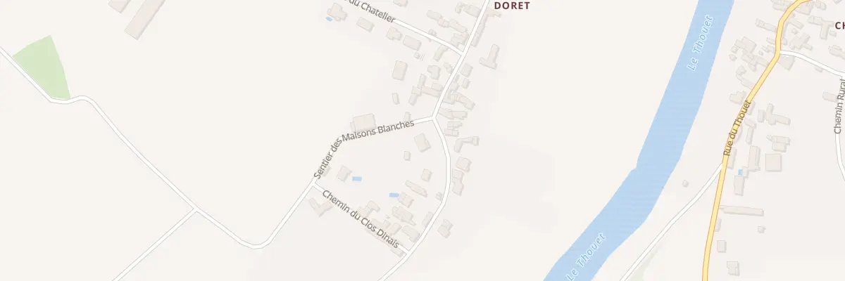 Plan du 12 Rue du Belvedere Doret à Thouars